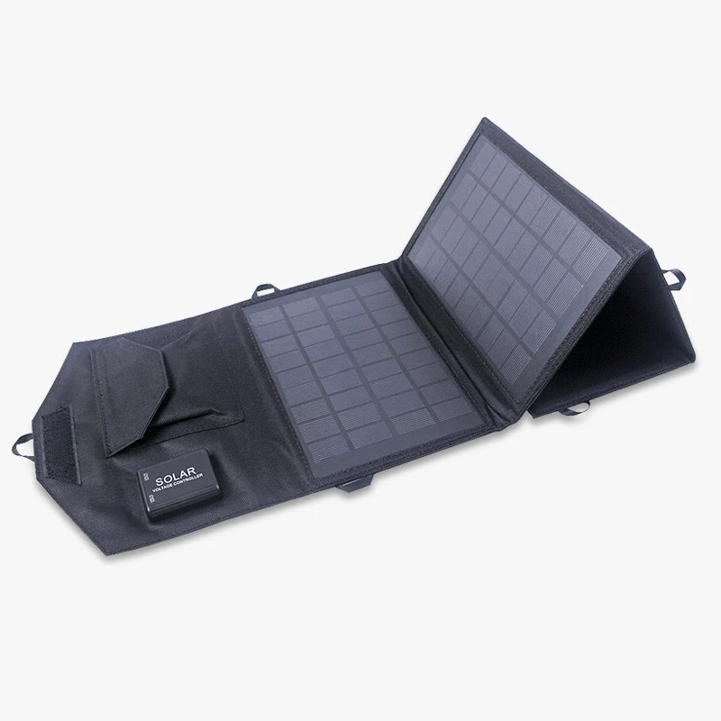 hottest selling 14W Foldable  solar panel Dual USB solar charger for phone, tablet ,powerbank and so on