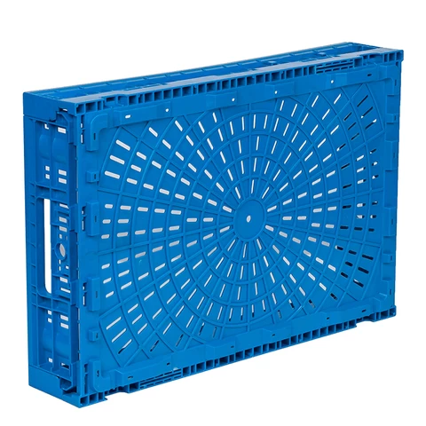 iBoxman Plastic Crates Plastic Plastic Crate Supermarket Vegetable And Fruit Storage Container OEM folding basket