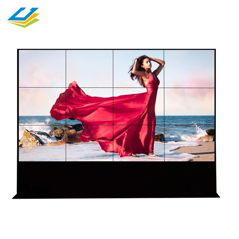 Indoor Digital Signage Stand TV 4K Panel Mount Splicing Screen 2X2 Controller 55&quot; Video Wall