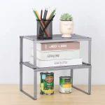 Indoor Household Multifunction Kitchen Holders Dish Furniture Organizer Storage Rack Space Bottle Tools Wall Modern Double Tiers