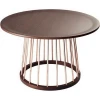 Industrial &amp; Vintage antique copper plated Iron metal Round Coffee Table