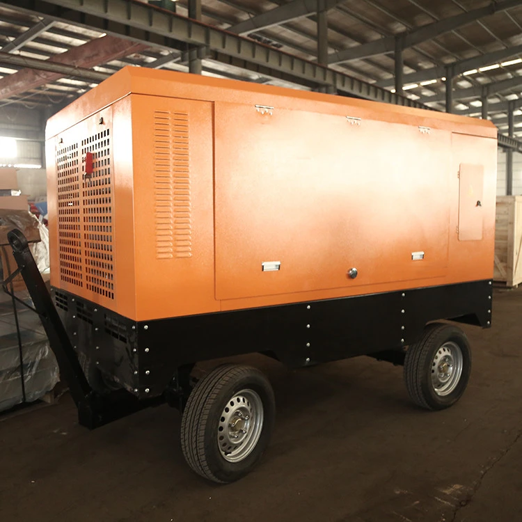 Industrial Equipment Mining Lubricated Diesel Air Screw Compressor