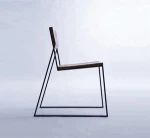 Industrial Vintage Metal & Wood Chair, Wood & Metal Restaurant Chair