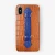 Import Ins Hot Sales Genuine Leather Embossed Crocodile Pattern Mobile Cell Phone Case Cover With Handle from China