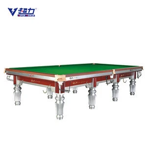 International standard English style 12ft billiards snooker table with solid wood