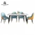 Import Italian simple style dining table and chair combination modern nordic light luxury marble household dining table from China