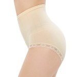item 523 womens panties   underwear high waist lace trim triangle seamless shape panties shaperwear