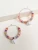 Import JJ54081 New style Fashion wooden beads hoop earrings Bohemian style multi color hoop earrings from China