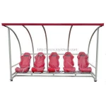 JUYI TS-02 Aluminum Soccer  Bench Team Shelter Soccer Player Dugout Football Stadium Team Shelter