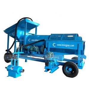 JXSC Hot Sale Portable 20-40TPH Mobile Gold Mining Equipment Alluvial Gold Wash Machine For Africa Gold Processing