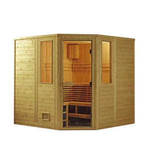 K-7132 Freestanding Wooden Infrared Sauna Room 6-8 Person Sauna