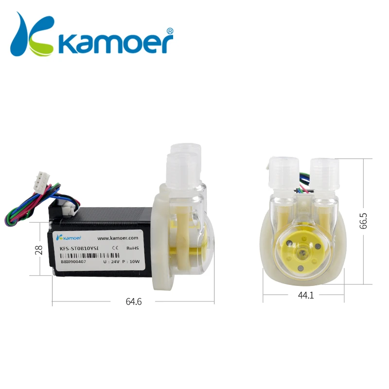 Kamoer KFS 24V Mini Stepper motor Peristaltic pump fluoroboric acid transfer Water Slient Self-priming Pump