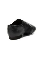Kid's Leather Jazz Shoes - Black / Tan