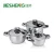 Import Kitchen appliances cooking pot 16pcs stainless steel cookware set from China