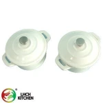 kitchen cookware set of 2 PCS 10 CM color enamel cast iron round mini dutch oven