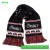 Import KR043 Custom acrylic jacquard knitted hot sale sports football team scarf from China