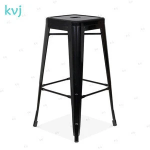 KVJ-7900 industrial black metal bar stool