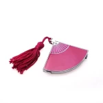 Lady gifts fan-shaped mirror cosmetic compact handheld mirror with customized design