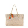 Large capacity woven tote handbags recycled Summer handmade lady rattan straw crochet knitted Lafite raffia beach bag