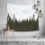 Import large tie dye digital printed black and white mountain forest wall tapestry hanging from China