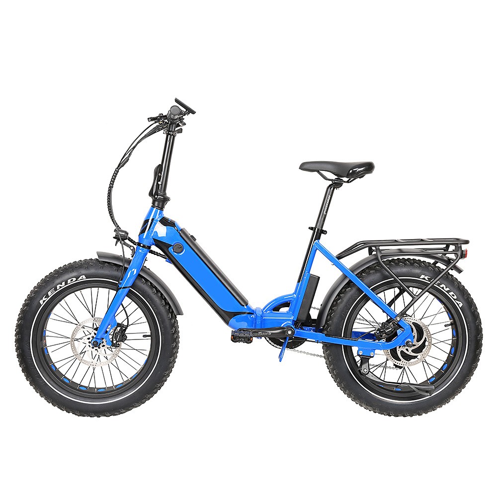 Latest Direct 20 Tyre Rear-Battery Electric Bicycle 46V 500W Electric Moped Sepeda Listrik E-Bike 5-Lever LCD Colorfu OEM