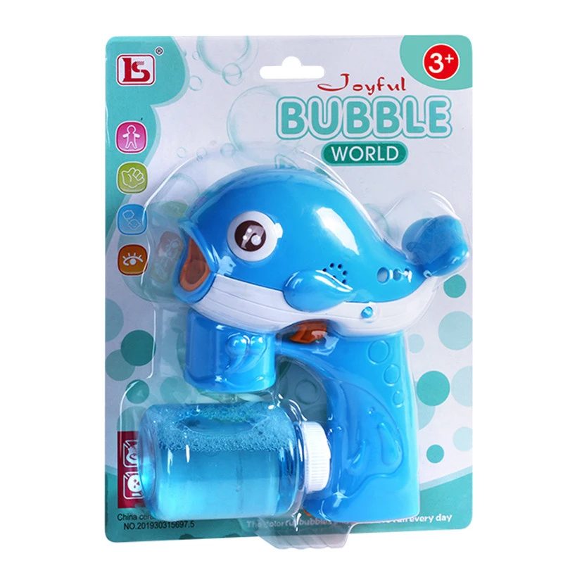 Latest Summer Outdoor Toys Bubble Machine with Light and Music Bubble Shooter Toys Bubble Gun HW19139712 Accepted ABS,ABS HW