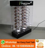 LED lighting fashion eyewear frames display stand locking kids eyewear displays