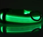 LED pet dog collar usb rechargeable,electronic led dog collar, usb rechargeable