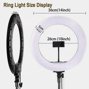 LED Ring Light Photo Studio Camera Light Photography Dimmable Video light for Youtube Makeup Selfie with Tripod Phone Holder
