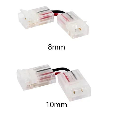 Buy Led Strip Connector 2pin 8/10mm Right Angle Adjustable Connector ...