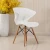 Import Leisure Style Hotel Wooden Leg Plastic Dining Chair Without Arm from China