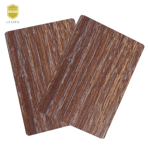 Lesifu waterproof white formica high pressure laminate types of laminated board faux end grain pattern wood oak hpl