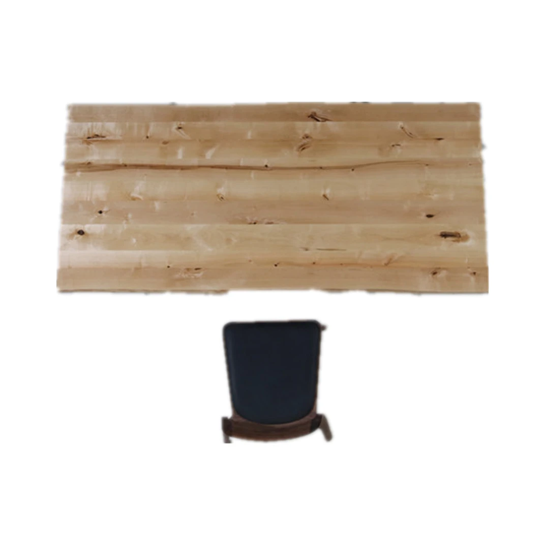 live edge Birch solid wood high quality slab dining table/Multiple planks table tops