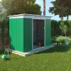 low cost 7*4FT ventilated steel outdoor storage shed for sale