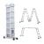 Import Low MOQ 4*6 Steps Multipurpose Adjustable Folding Stair Aluminum Ladder from China