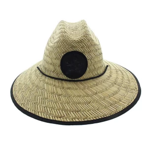 Low moq genuine lifeguard custom cowboy safety hat straw men cowboy cap