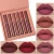 Import low moq odm packaging red glitter lipstick matte lip set from China