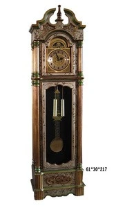 Luxury Antique Gold Painted Grandfather Clock Made in European Style BF11-03281a