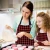 Luxury design checked apron smile nurses kitchen bib apron custom