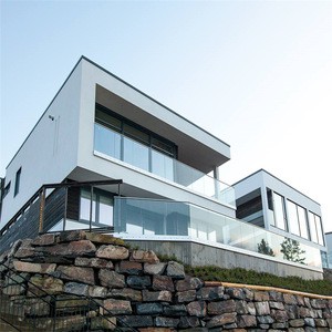 Luxury frameless glass railing / balustrade design for terrace / balcony / decking