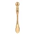 Import luxury golden facial mask spoon manual eye cream massager cosmetic face metal spatula from China