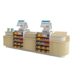 Luxury supermarket checkout convenience maternal and child store corner checkout counter