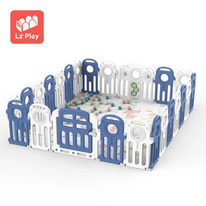 LZplay indoor kid plastic playpen baby safety fence
