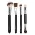 Import Maange 4pcs Black face Makeup Brush Set With Foundation Blending Sponge Product on from China