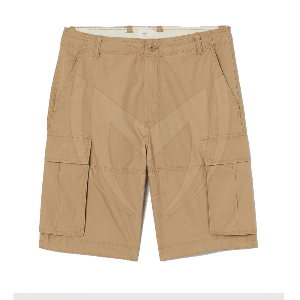 Made In 100 % Cotton Cargo Shorts Plain Color Cargo Shorts