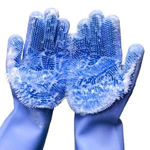 Magic Washing Glove  Food Grade Silicone Gloves For Cleaning Household Dish Washing