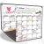 Import Magnetic Dry Erase Calendar for Fridge with Stain Resistant Technology Fine Tip Markers Monthly Whiteboard Wall White Board from China