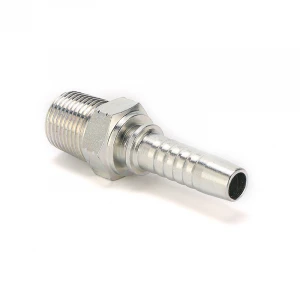 Male NPT Rubber HOSE HYDRAULIC Fitting 15611 HYDRAULIC PARTS Znni Plated 3 Months Connector No.45 Carbon Steel 10X10X10 ISO90011