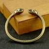 Manufacture wholesale men and women brass bracelet skull retro make old handicraft personality bracelet