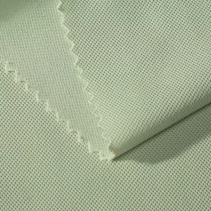 Manufacturer Bird Eye Mesh Fabric 110GSM Polyester Birds Eye Pique Knitted Sportswear Fabric -07